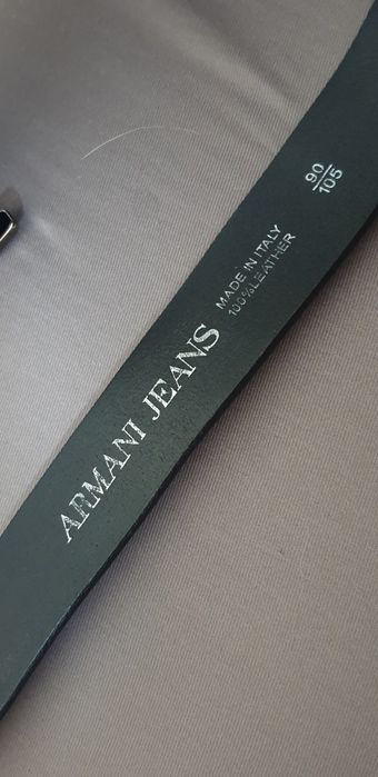 Pasek Armani Jeans Skóra Naturalna Made In Italy