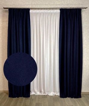 Комплект штор из ткани блэкаут 4 шт