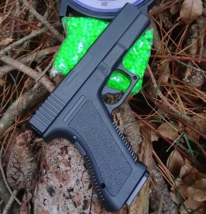 Пістолет Глок17 VIGOR V307 на кульках 6 мм пластик дитячий іграшковий