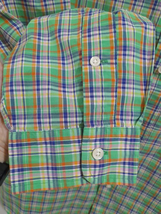 Сорочка чоловіча Polo by Ralph Lauren у яскраво-зелену клітинку р. XL