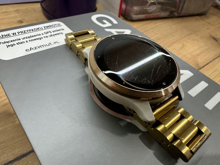 Garmin Venu 2S Różowo złoty z biała kopertą