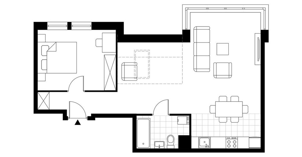2-pokojowe mieszkanie 52 m² Bezpośrednio - Widok 4