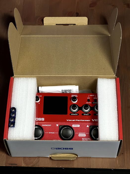 Pedal Boss VE-22 Vocal Performer, como novo, garantia e fatura