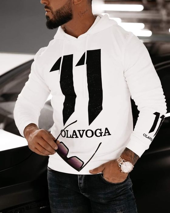 Bluza olavoga unisex czerwona biała beżowa Uni