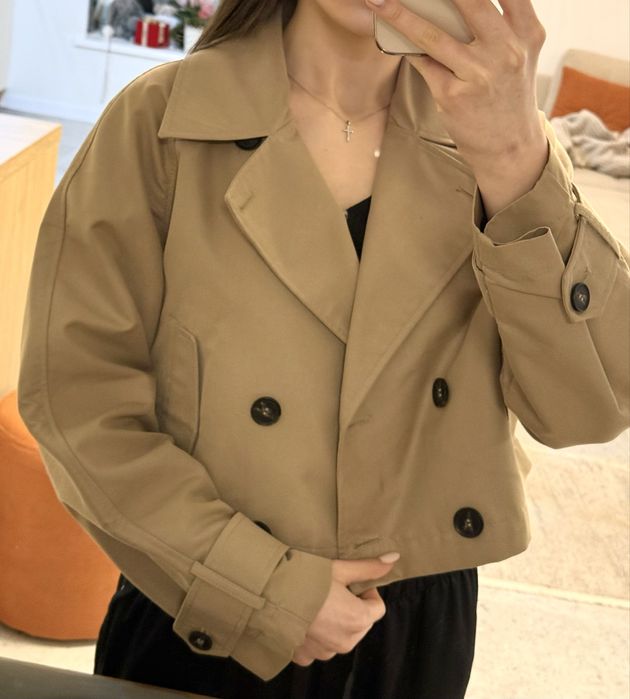 Тренч вкорочений zara