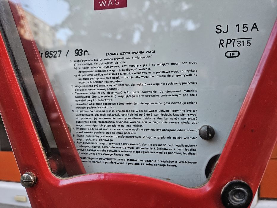 Waga zabytkowa - wzorowy stan