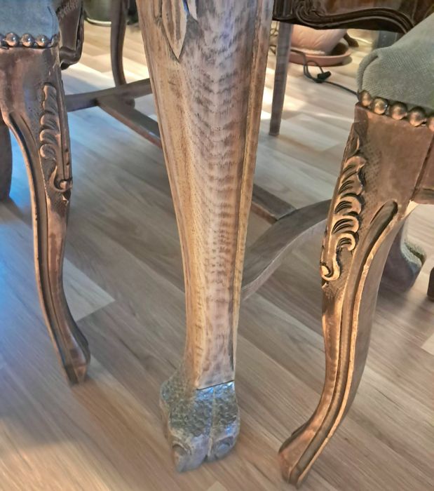 Komplet mebli dębowy Neorokoko antyk