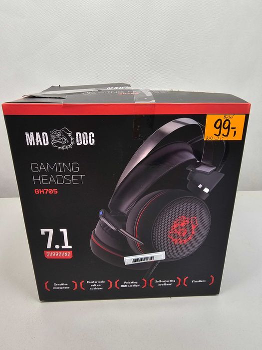 Słuchawki Gamingowe Headset  Mad Dog GH705 * NOWY * Komis Madej