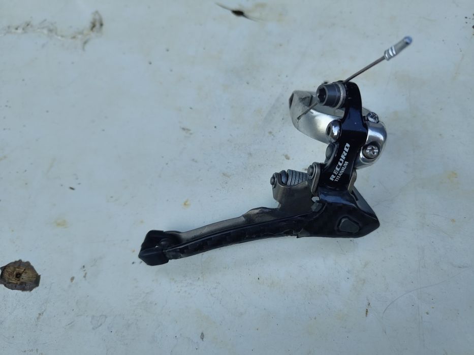 Przerzutka campagnolo record titanium przód 34.9 carbon
