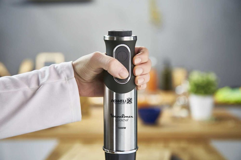 Blender ręczny Moulinex  1000 W srebrny/szary