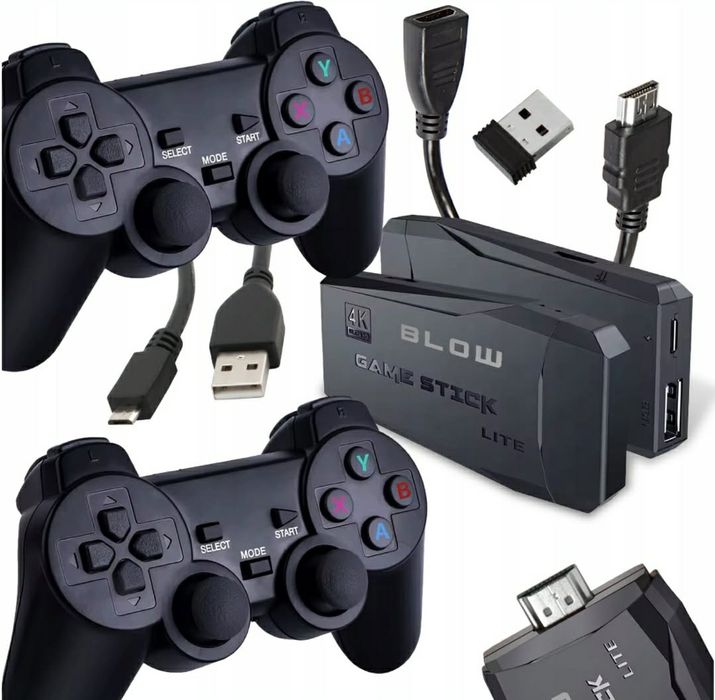 Gra Telewizyjna Mini Retro Konsola Hdmi Bezprzewodowa z 2 Pady Konsola