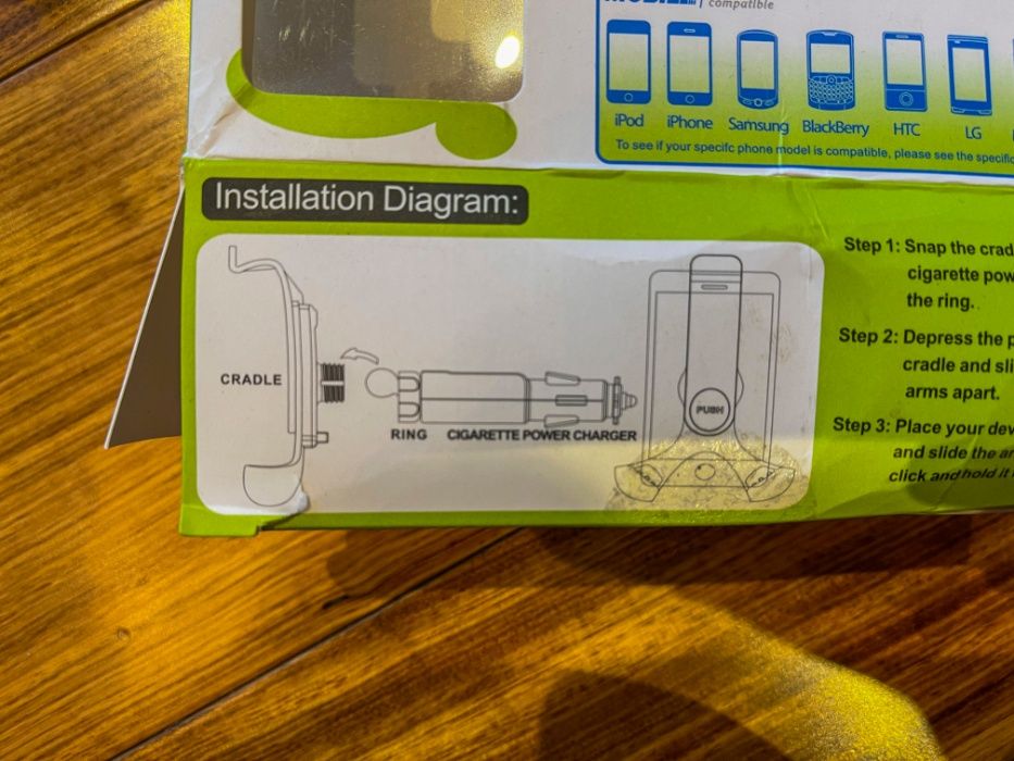 2 в 1. Держатель для телефона и зарядка USB
