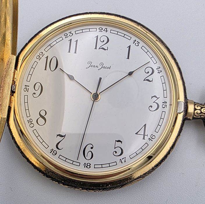 Zegarek Jean Jacot kieszonkowy nakręcany mechaniczny