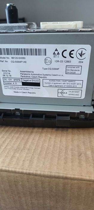 RADIO TOYOTA AYGO II 86120-0H040 salon polska