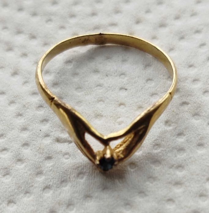 Anel em Prata dourada, muito bonito