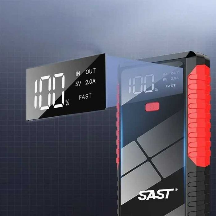 Пусковое устройство SAST Jump Starter 1500A 29800 mAh для авто до 4.0L