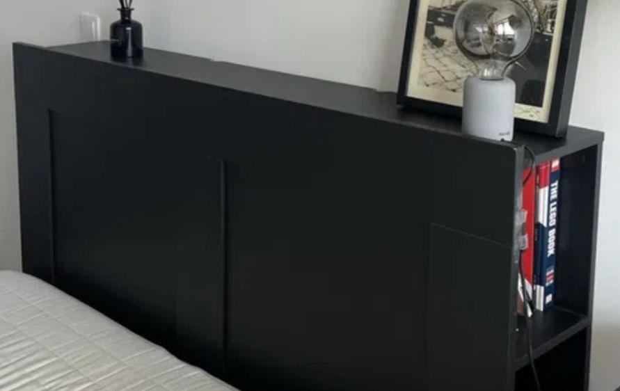 Cabeceira Brimnes IKEA Preta