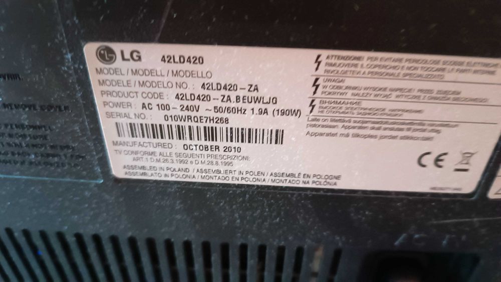 Telewizor LCD LG 42 cale