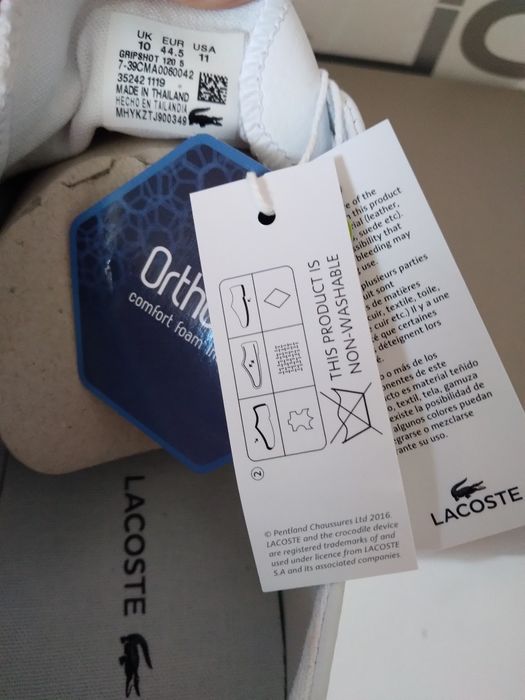 Skórzane buty Lacoste Gripshot r. 44,5 (większe! jak 45 - 45,5)