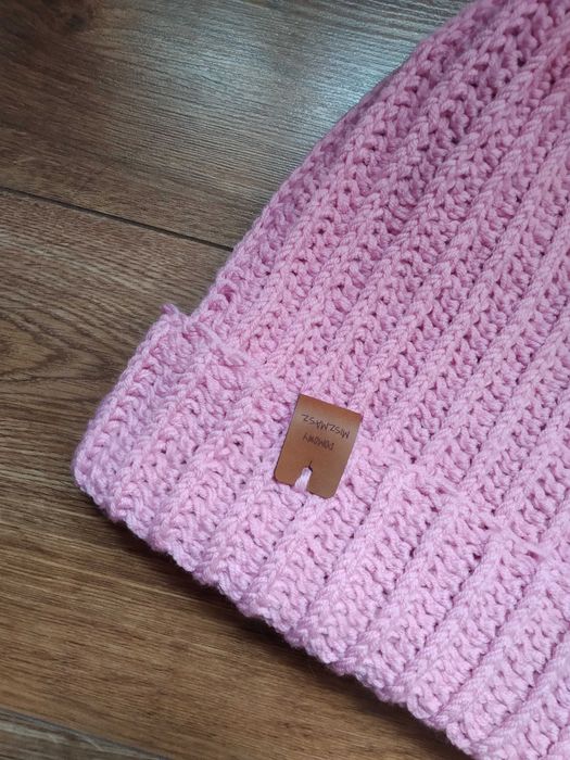 Dziecięca zimowa czapka BEANIE M - z alpaką - różne kolory