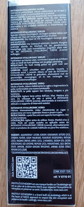 Intensive Hyaluronic Sérum Esthederm 30 ml