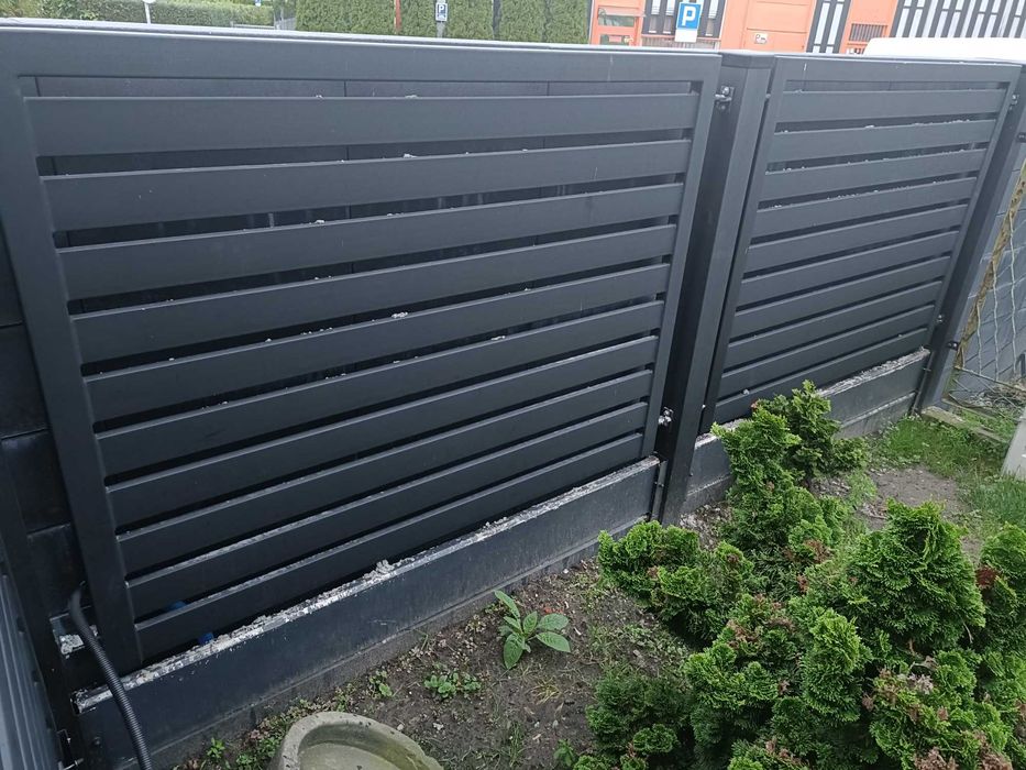 Ogrodzenie przęsła po demontażu