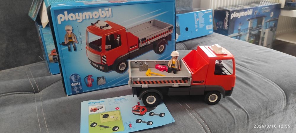Zestaw Playmobil koparka i ciężarówka  6860 i 6861