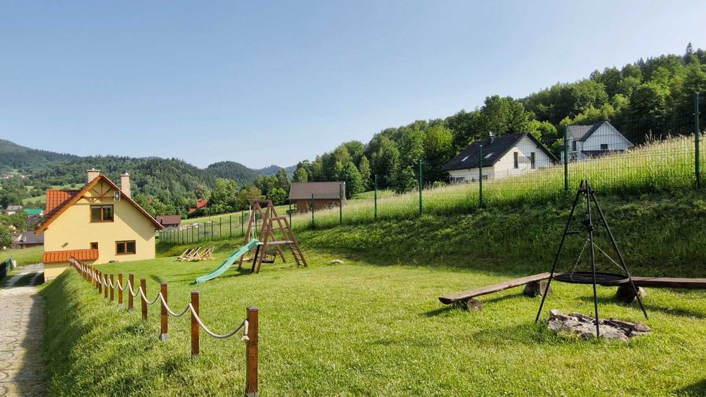 Domek z kominkiem Beskidy Korbielów balia jacuzzi
