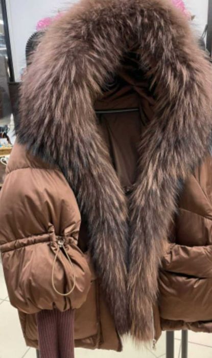 Kurtka puchowa zimowa nowa kolekcja lisy