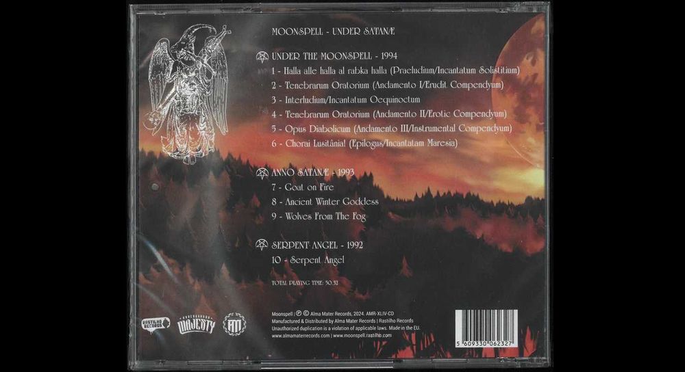 Moonspell – Under Satanae. Płyta CD. Nowa. W folii.