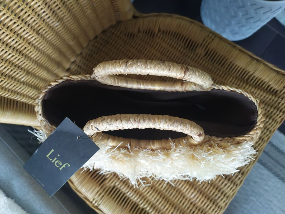 Koszyk Boho naturalny trawa kuferek lief