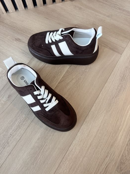 Nowe czekoladowy braz 36-41 sneakersy buty