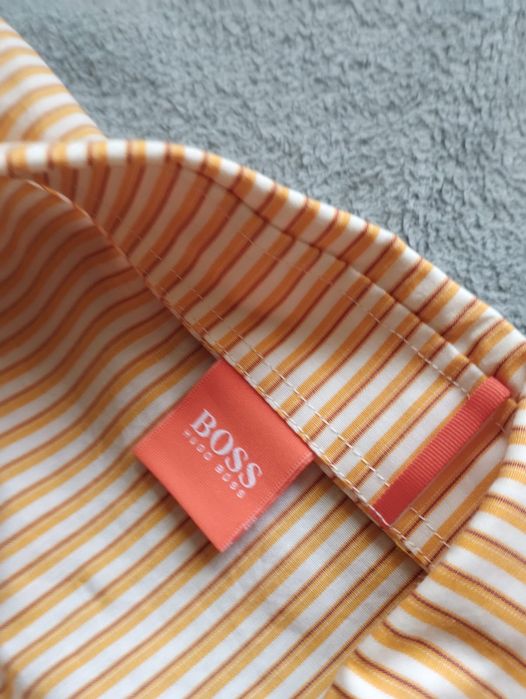 Oryginalna koszula męska w paski Hugo Boss rozmiar L