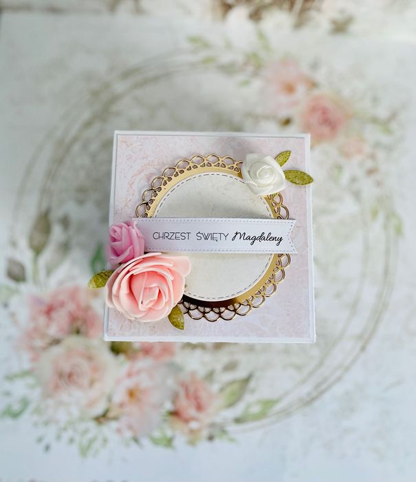 Pamiątka exploding box, upominek, chrzest, roczek, urodziny, ślub