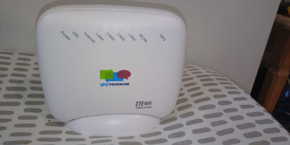 ADSL WiFi Router ZTE H108N Укртелеком