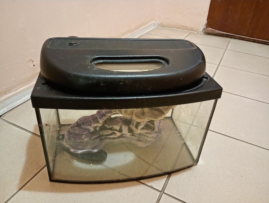 Продам аквариум бу с декором.