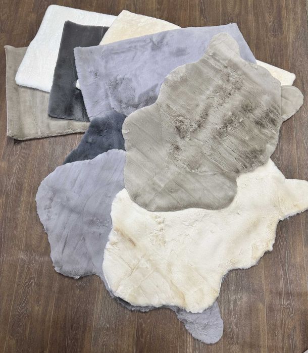 Коврик штучне хутро, килим кролик, килим хутро, килим штучний кролик