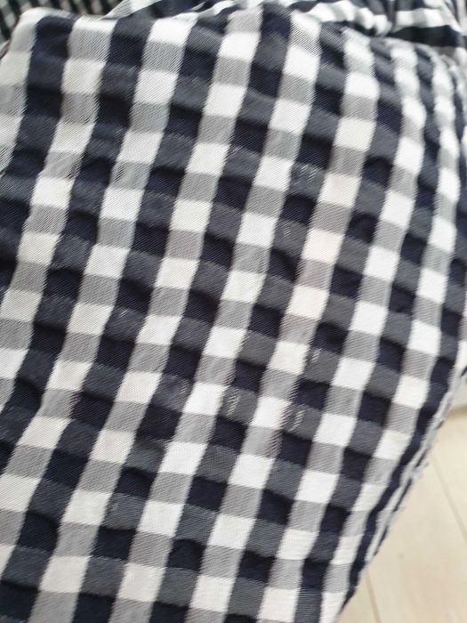 Koszula w czarno-białą kratkę oversize Part Two 44 46