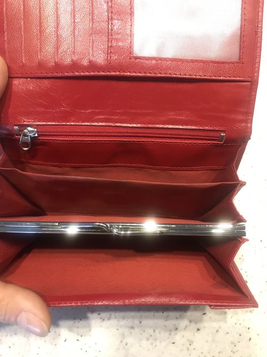 Portfel damski skóra naturalna