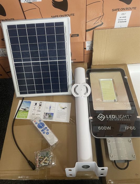 Lampa Uliczna, Solarna Led Ligh 600W, latarnia uliczna HIT CENOWY