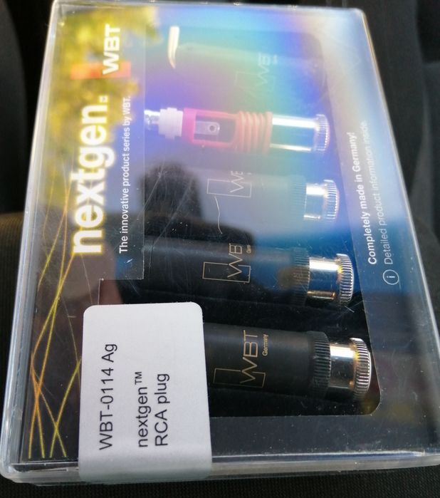 Fichas RCA prata WBT-0114AG novas a estrear