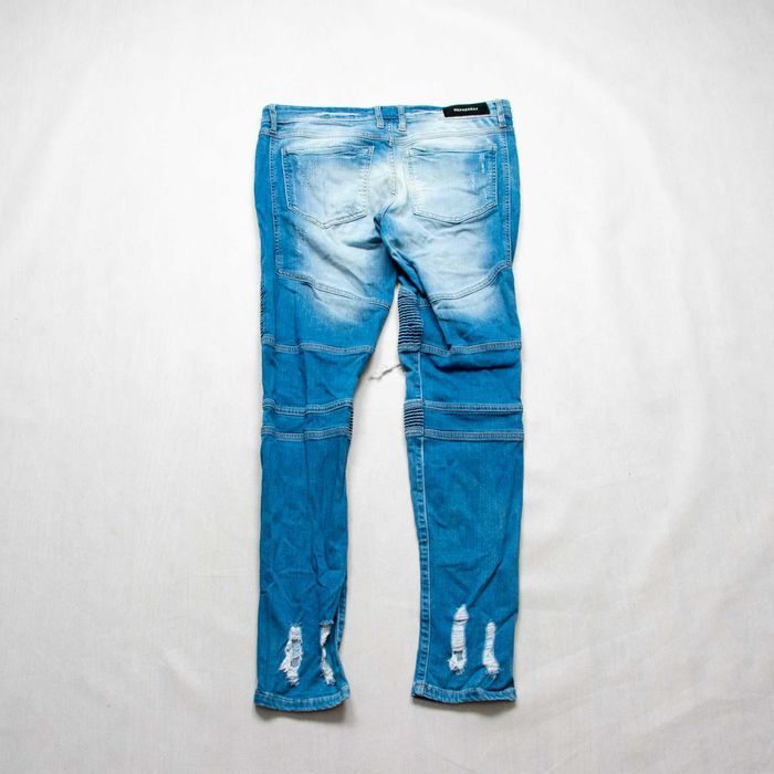 Represent biker jeans destroy spodnie jeansowe 32us biodrówki