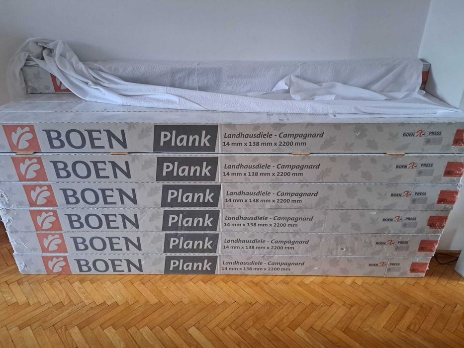 Podłoga drewniana BOEN Dąb Pearl 1-lamelowa OLEJOWANA | NOWA 76m2