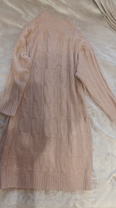 Плаття оверсайз в'язане M-L рожеве нове!