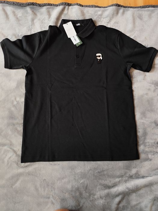 Koszulka Polo męska Karl Lagerfeld czarna nowa