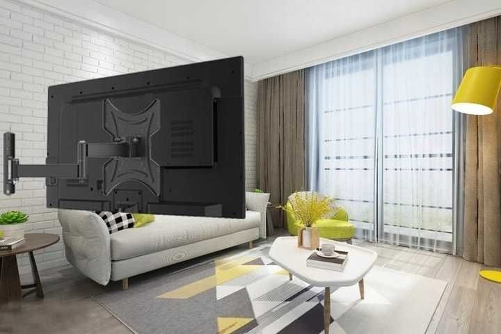 NOWY UCHWYT TV 32-42 cale Regulowany Wieszak Ścienny Czarny do monitor