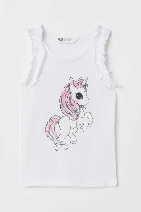 Майка H&M  маєчка єдиноріг дельфін р 8-10 р. 134-140 см