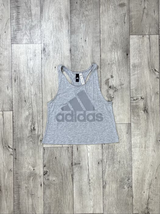 Adidas майка M размер женская спортивная с принтом серая