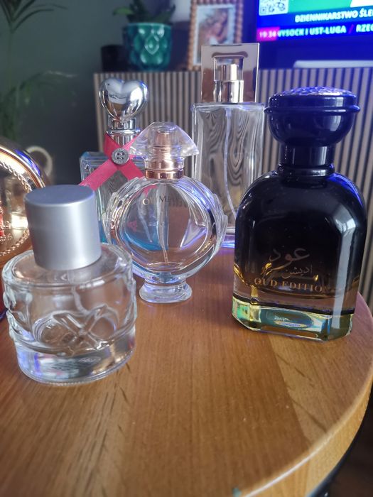 Flakony po perfumach arabskie olympea mex Avon moschino  cacharel amor