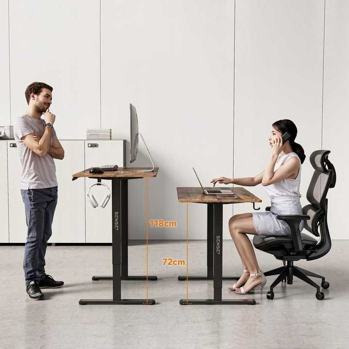 NOWE Biurko Elektryczne Gamingowe 120x60 Podnoszone Regulowane